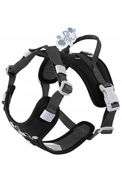 Levně Postroj Hurtta Weekend Warrior II Eco černý 45-60