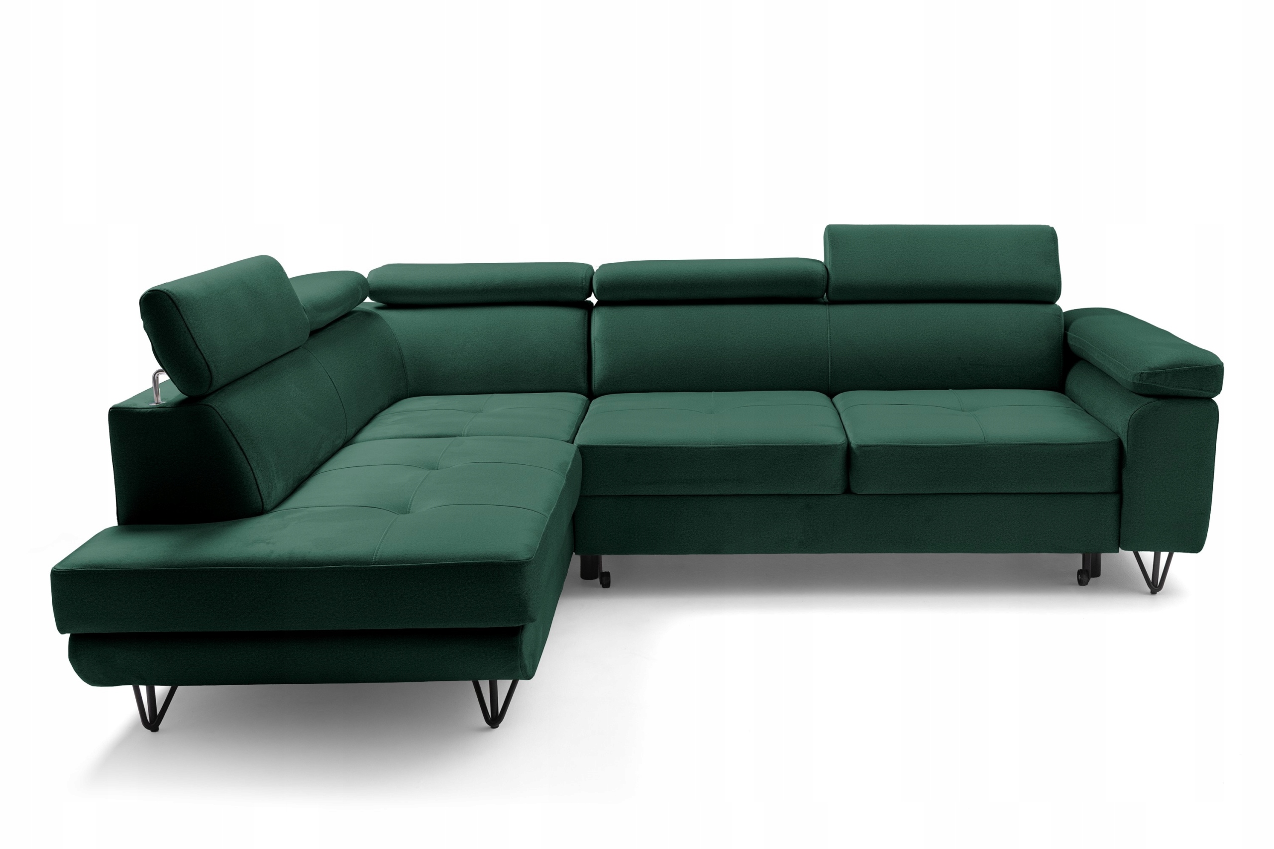 Rohová Sedací Souprava Funkce spaní Kontejner