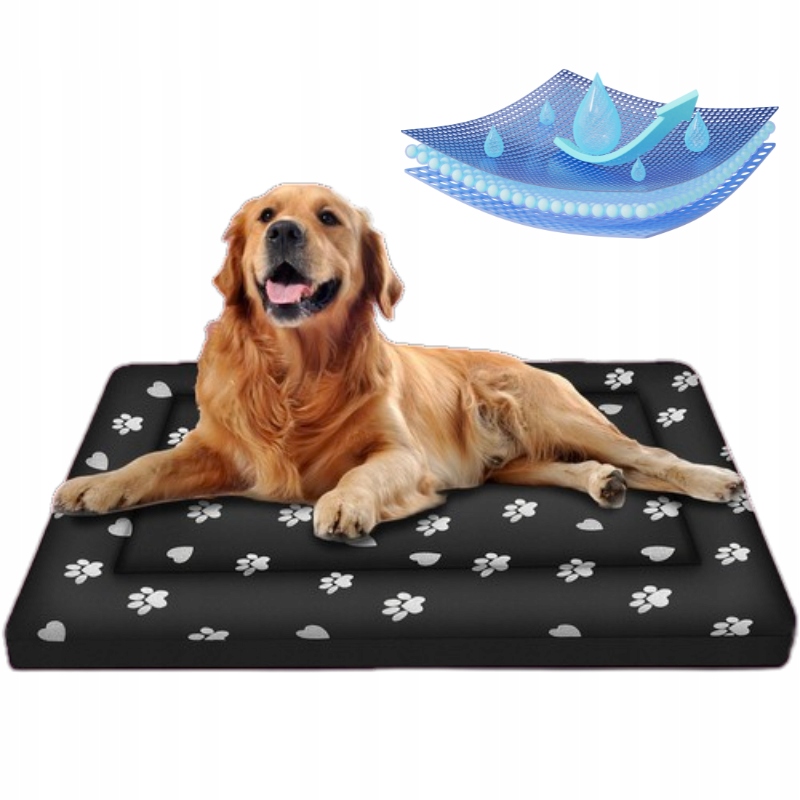 Levně Pelíšek pro velkého psa velké XXL kotec voděodolná 100 x 70 cm