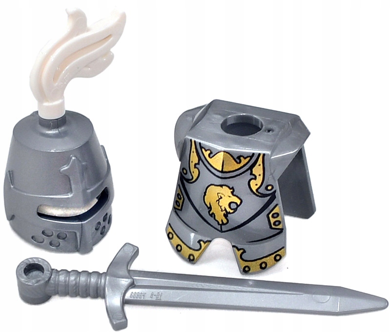 

Lego zbroja Lew hełm 89520 66964 2587 miecz