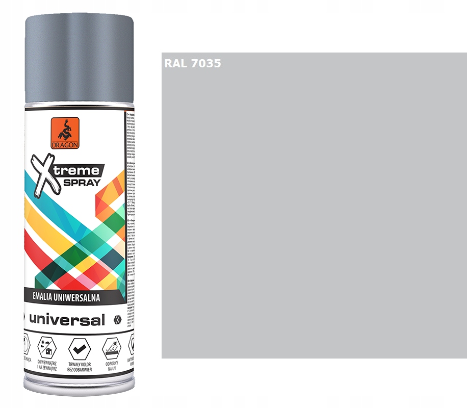 

Emalia Uniwers Spray 400 ml Szary Jasny 7035