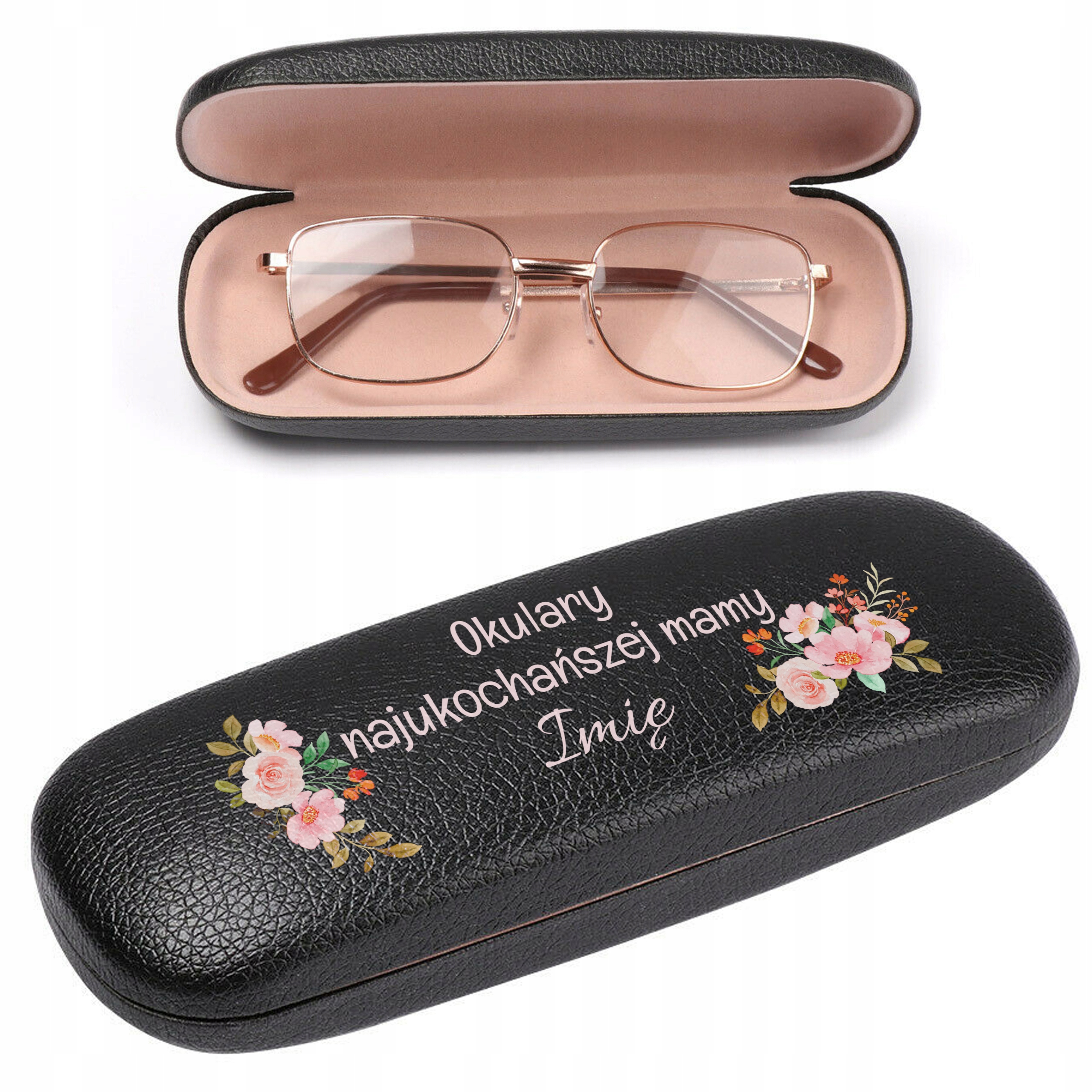 

Etui Czarne Na Okulary Dzień Mamy Personalizowane