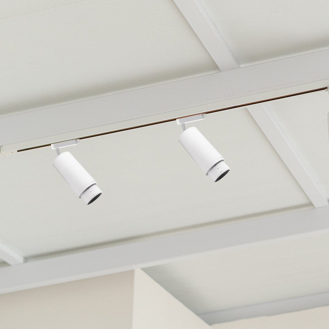 Oprawa Mica Zoom Track Biały 1xGU10 Maksymalna moc pojedynczego źródła światła 15 W