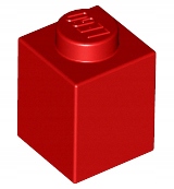 

Lego brick 3005 klocek 1x1 czerwony 10 szt Nowy