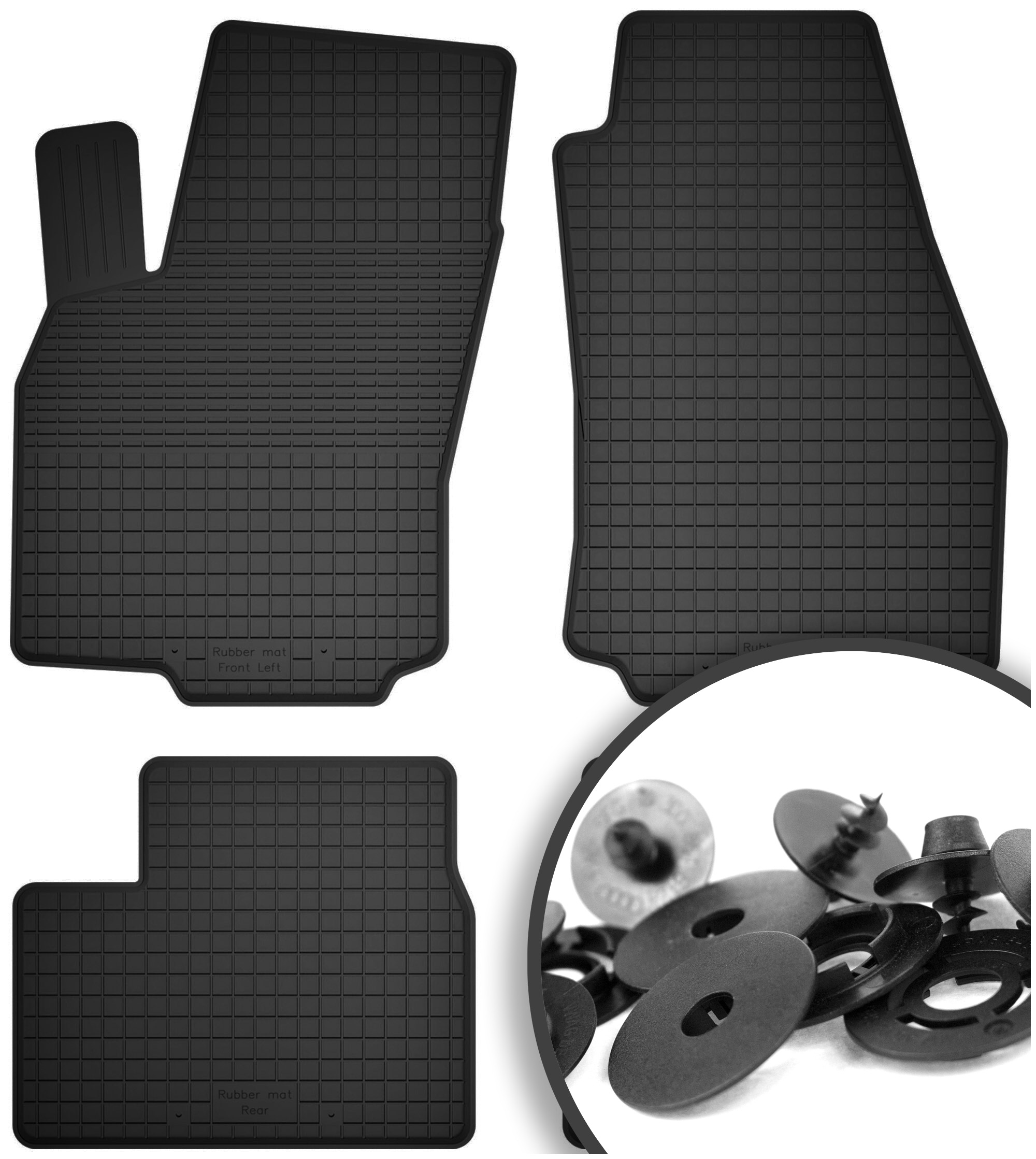 Dywaniki Samochodowe Opel Astra G H III (1998-2014) Gumowe Korytka Zestaw