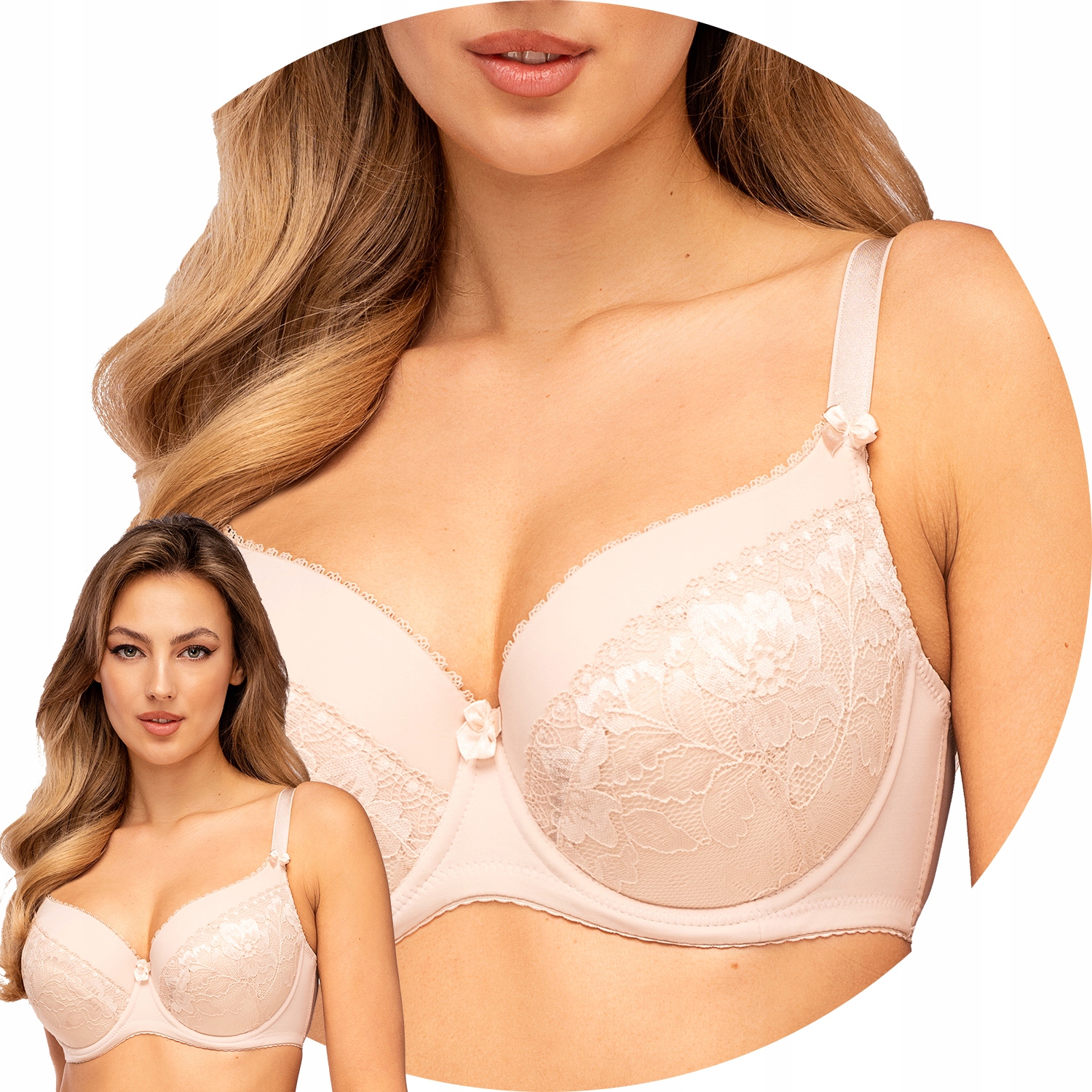 Unikat Inga Biustonosz usztywniany beżowy 80E