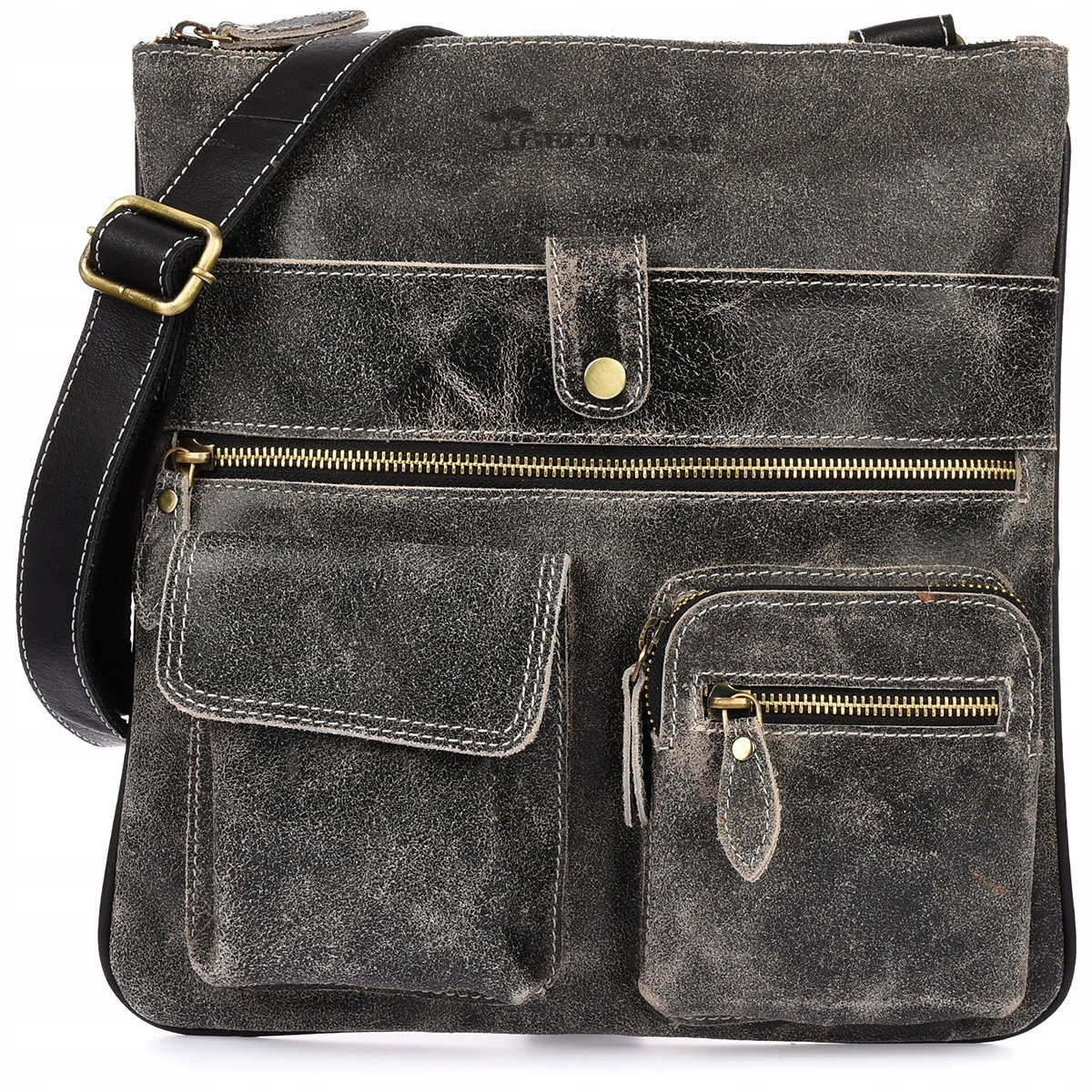 Kožená pánská taška přes rameno velká pro práci, kůže