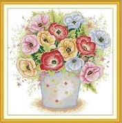 Křížková výšivka počítaná sada (kanva, mulina)