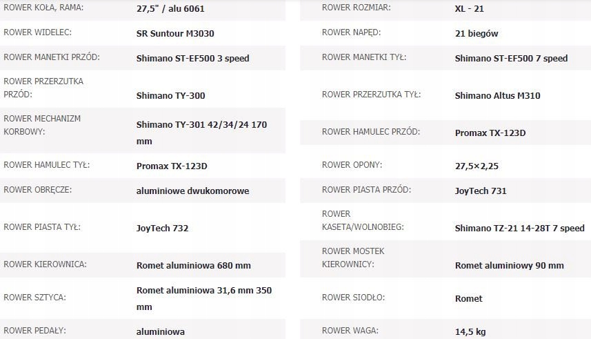ROMET RAMBLER 27,5 1 2018 szary 19" Marka Romet