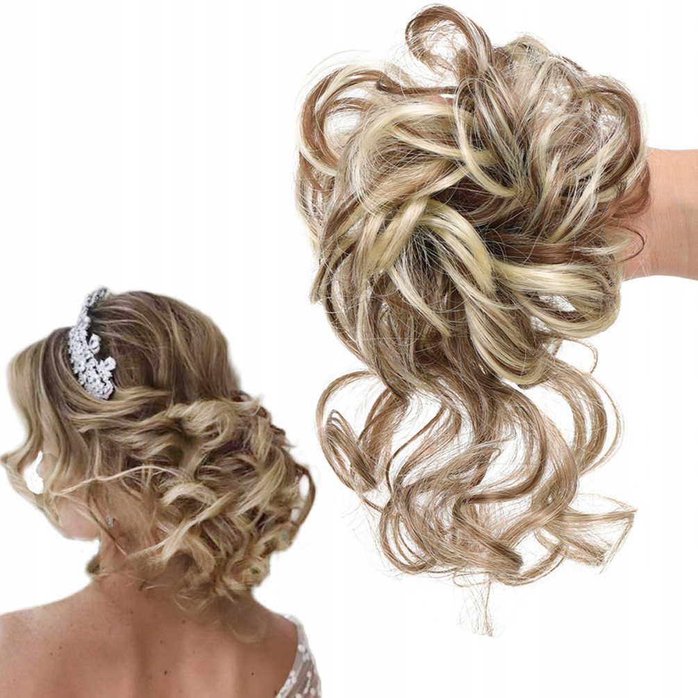 

Doczepiany Kok na gumce Gęsty treska Dopinka loki