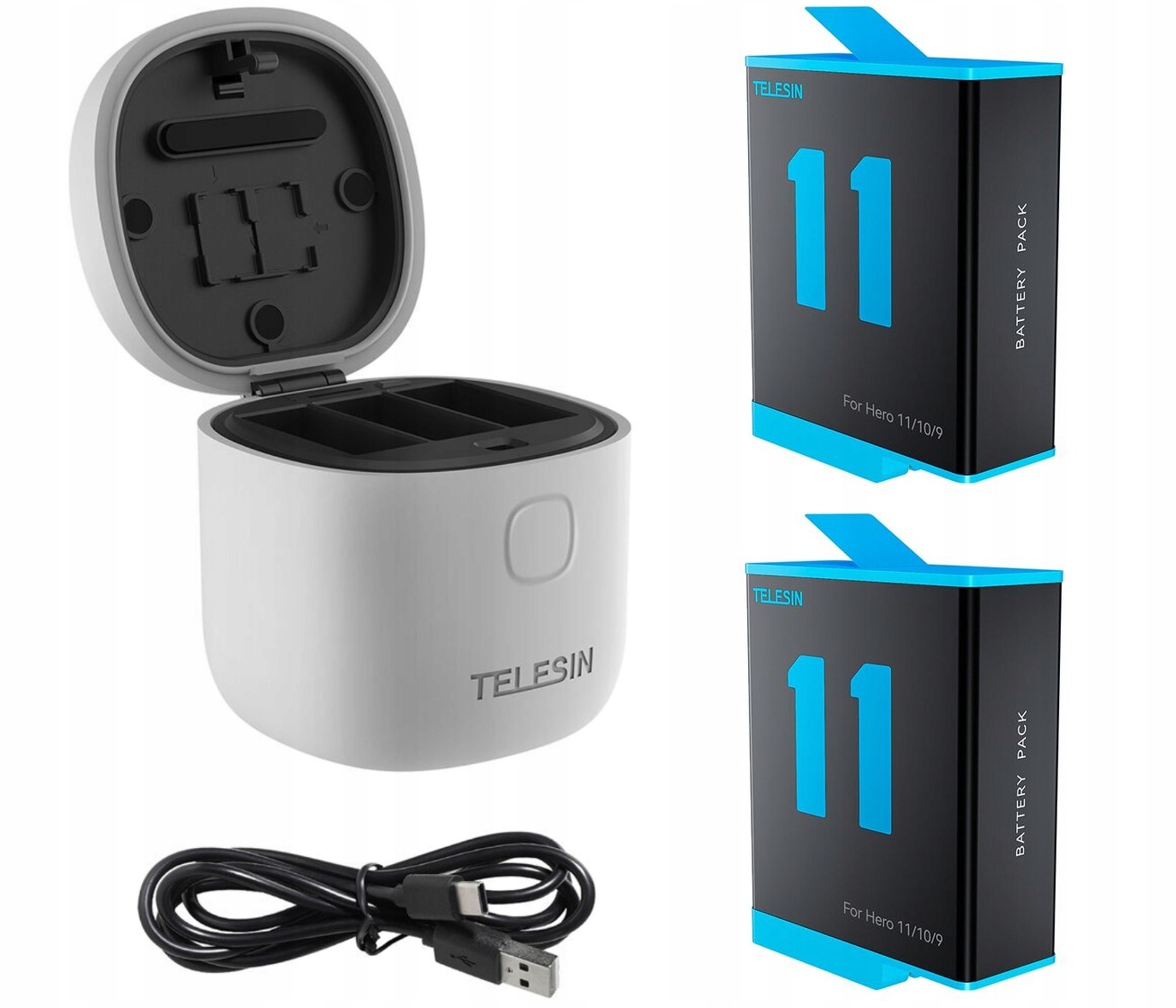 2x Akumulátor Nabíječka pro GoPro Hero 9 10 11