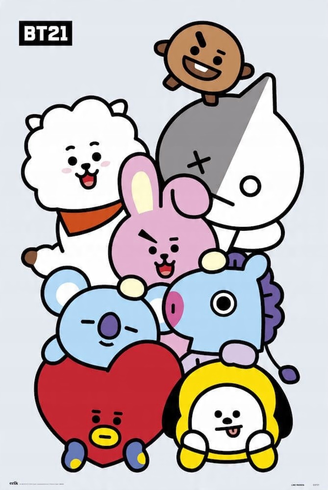 

Plakat Bangtan Boys Bts BT21 Postacie 61x91,5 cm
