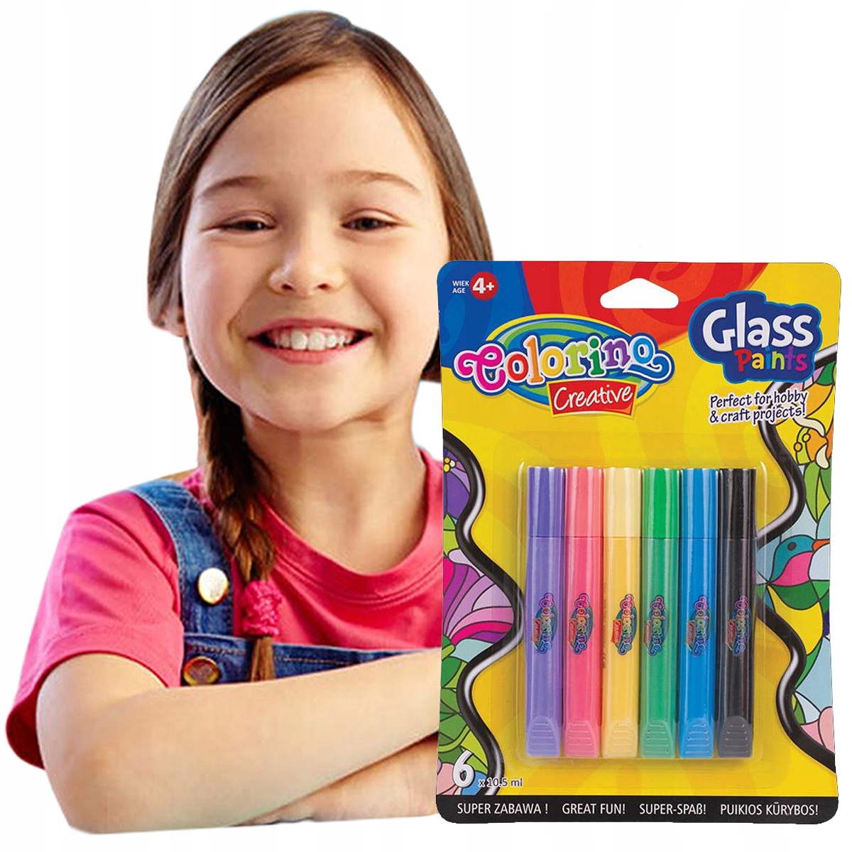 

Farby Do Malowania Po Szkle Colorino Kids 6x10,5ml