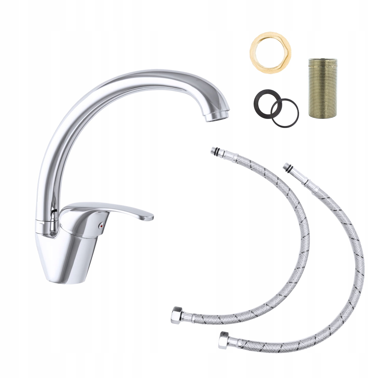 Kuchyňská stojánková baterie Gamma Alfa stříbrná