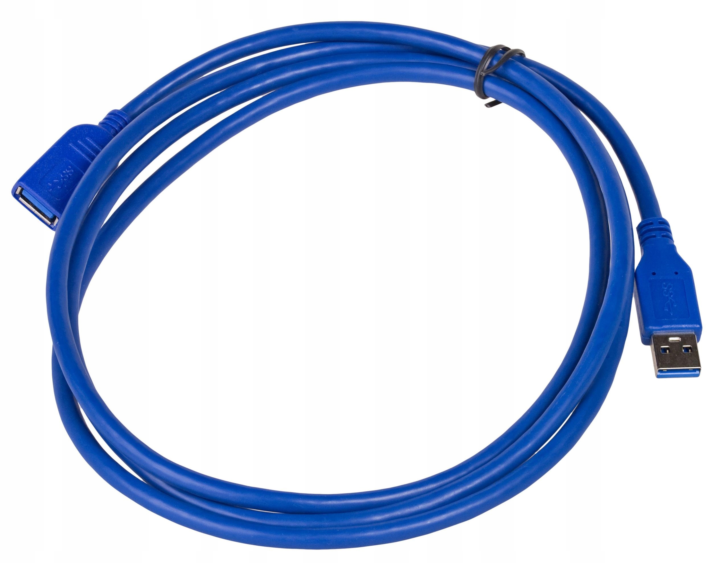 Przedłużacz USB 3.0 USB A - A (F) 1,8m niebieski