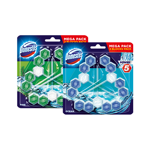 

Domestos Power 5 Kostka Toaletowa 6x55g Pine+Ocean