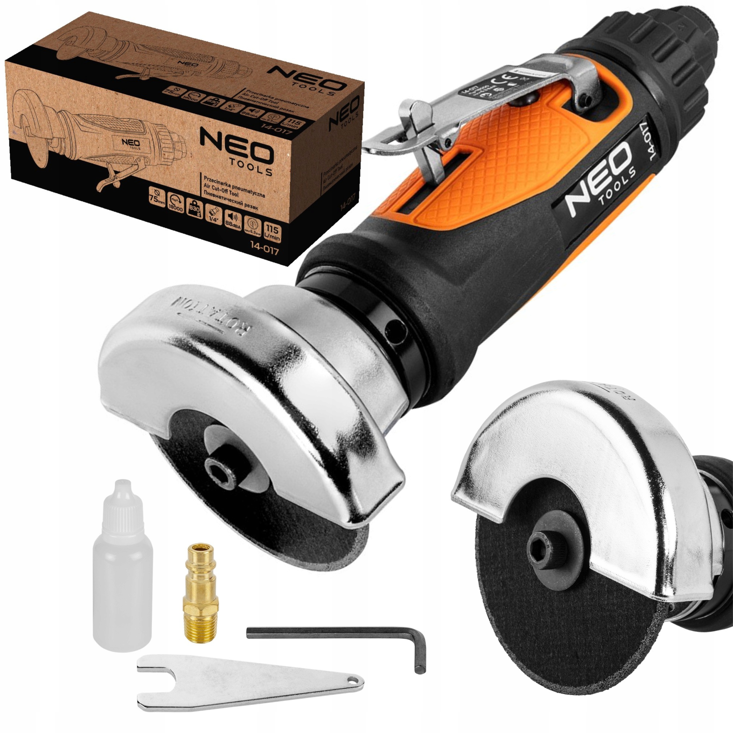 NEO PRZECINARKA PNEUMATYCZNA 75mm SZLIFIERKA LEKKA