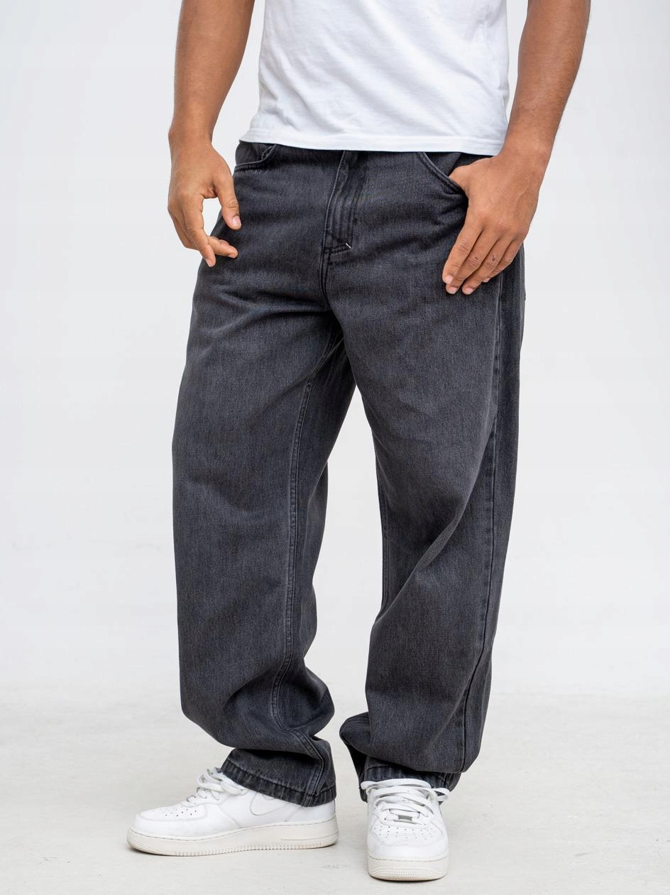 Pánské Džínové Kalhoty Baggy Mass černé, velikost 34