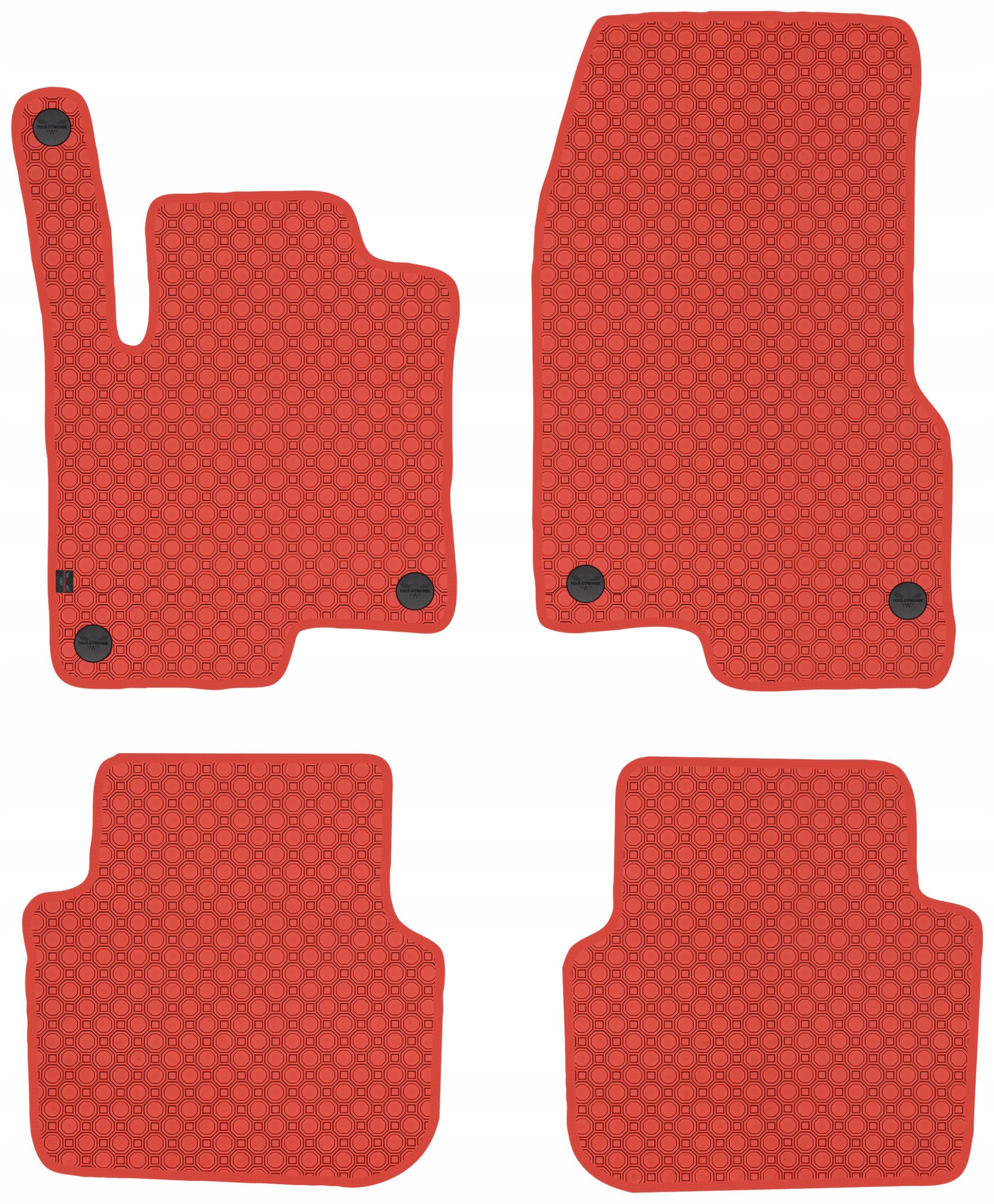 Smart Forfour I 2004-2006 Gumové koberce Červené
