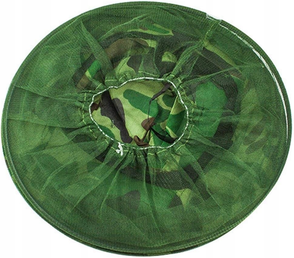 KAPELUSZ SKŁADANY PSZCZELARSKI WĘDKARSKI MORO Z MOSKITIERĄ NA KOMARY OWADY Rozmiar (obwód głowy w cm) uniwersalny