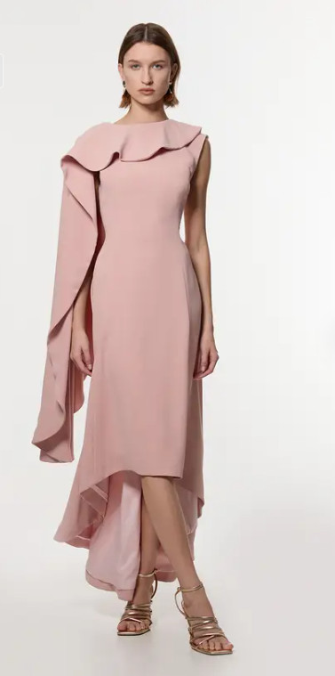 Světle Růžové Šaty S Pláštěm Karen Millen S