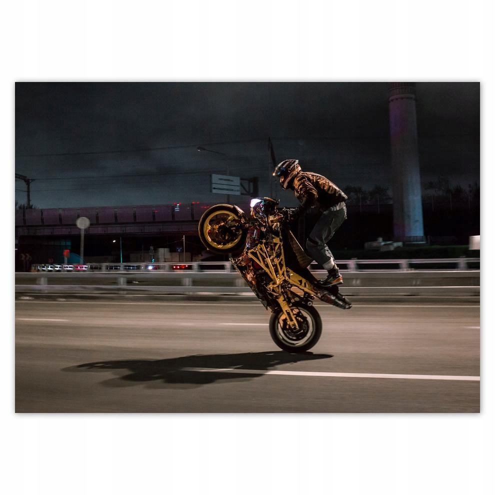 

Naklejki 70x50 Motorem na jednym kole
