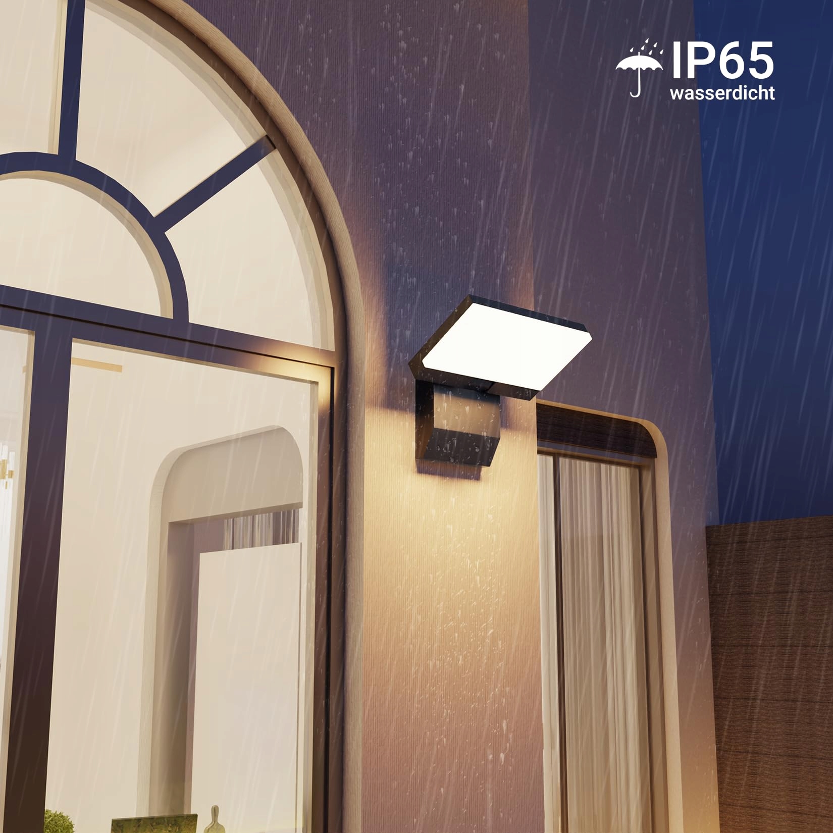 Lampa Zewnętrzna LED Wodoodporna do Ogrodu Tarasu Antracytowa IP65 K-BRIGHT — miniatura 4