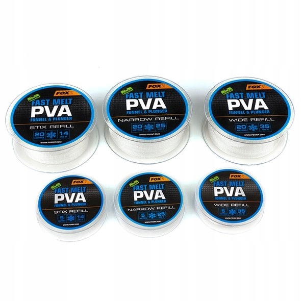 Fox Zapas Pva Refill Fast Melt 25mm S Narrow 20m