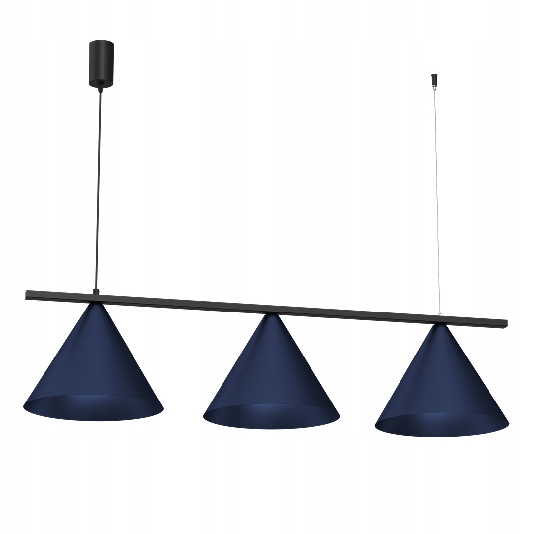 Závěsná lampa Capital Black/navy Blue 3XGX53