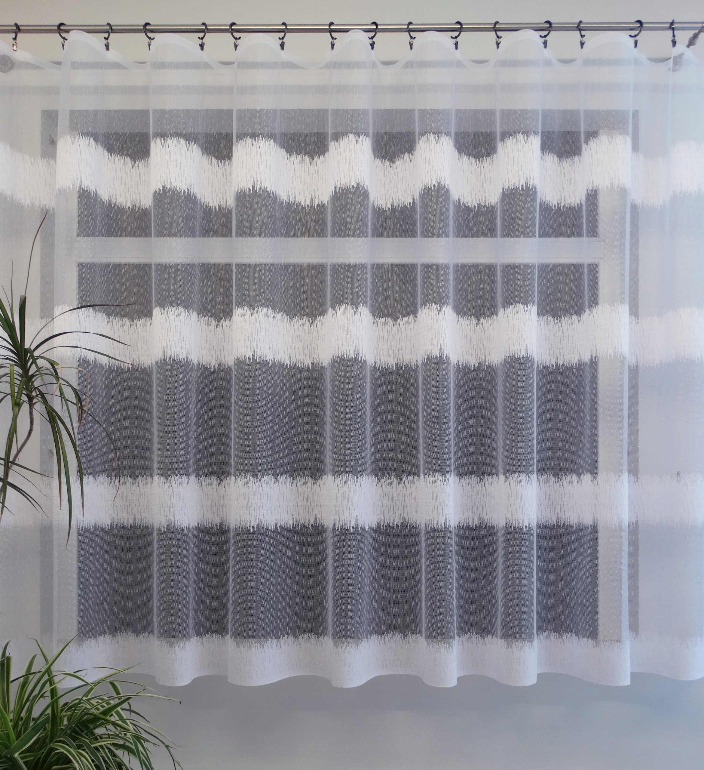 Mg Záclona 32512 Bílá 300x250 cm hotová obšitá M