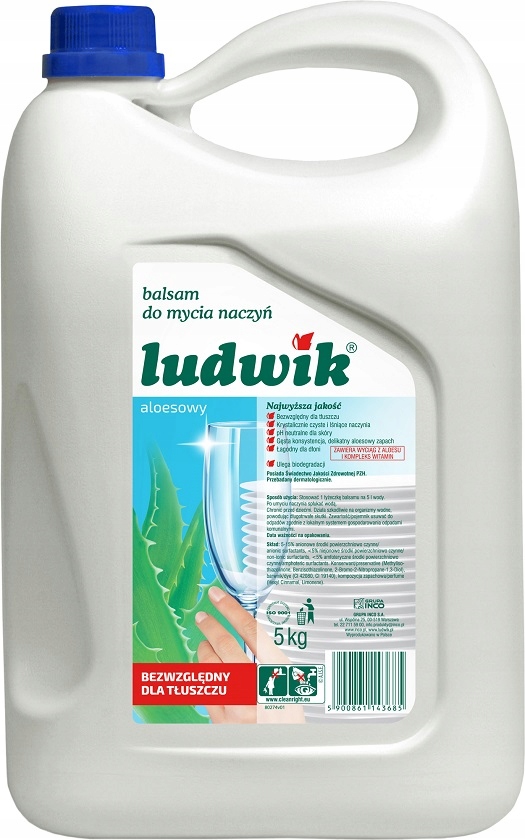 

Ludwik Balsam do mycia naczyń Aleosowy zapas 5kg