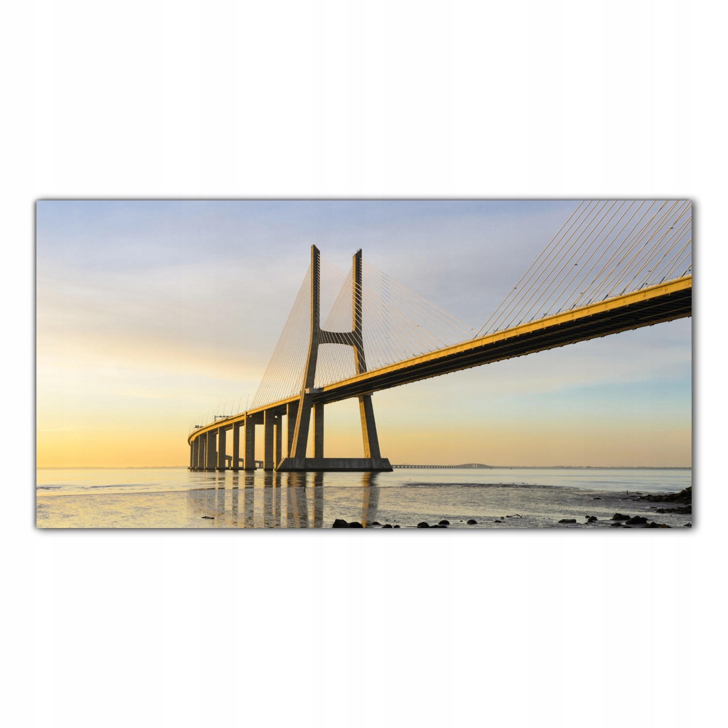 

Obraz na szkle Foto Lizbona Wschód Słońca 140x70