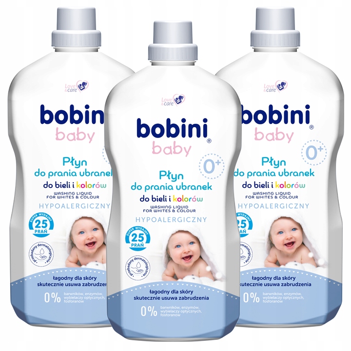 

Bobini Płyn do Prania Ubranek dla Dzieci 1,8L x3