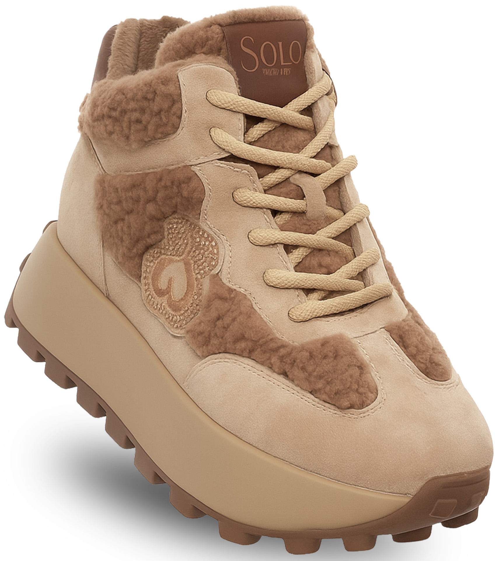 Solo Soprani Dámské kožené boty módní, teplé, pohodlné, lehké SSW527P05/01