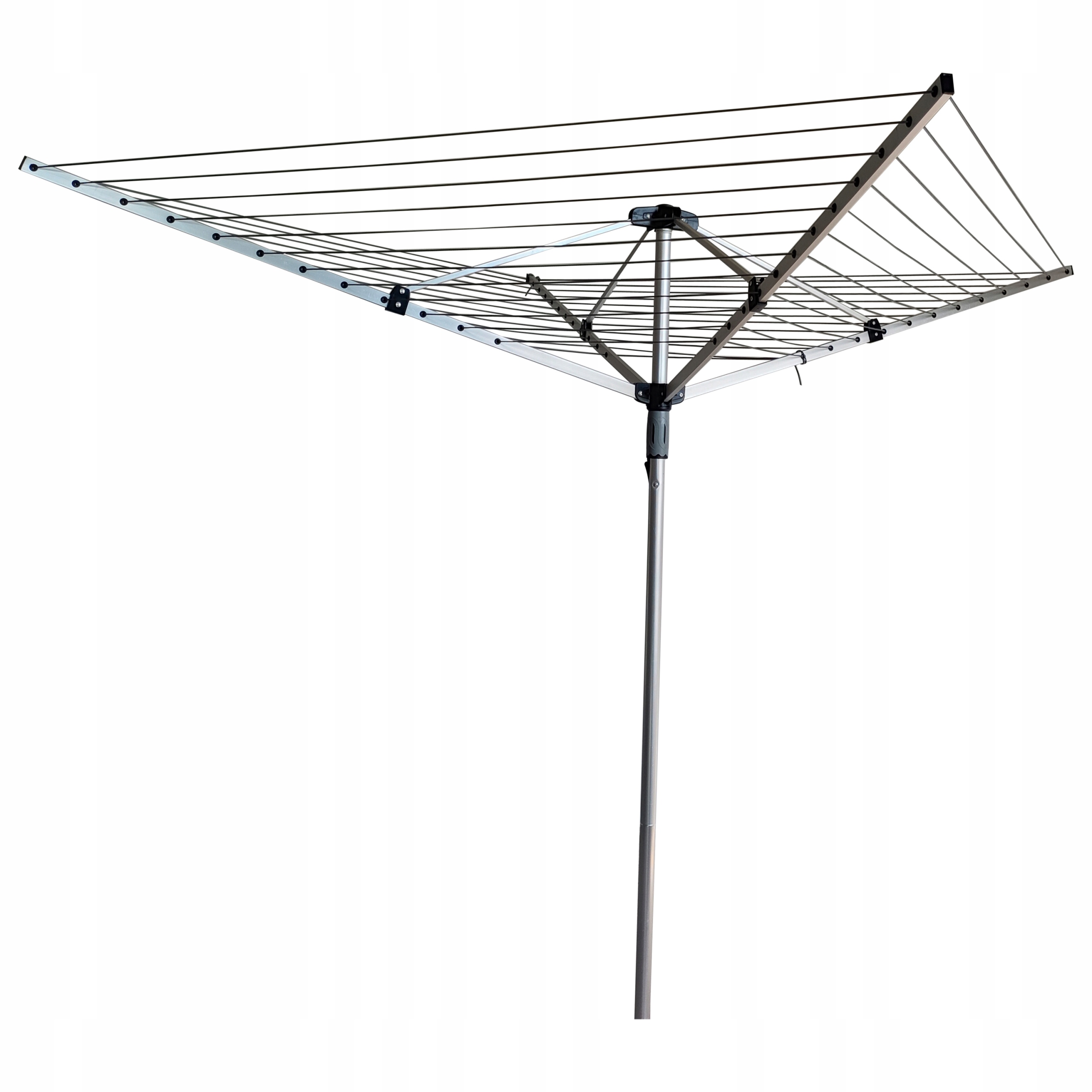 Suszarka Ogrodowa Na Pranie Obrotowa Aluminiowa 50M Linki Kompaktowa