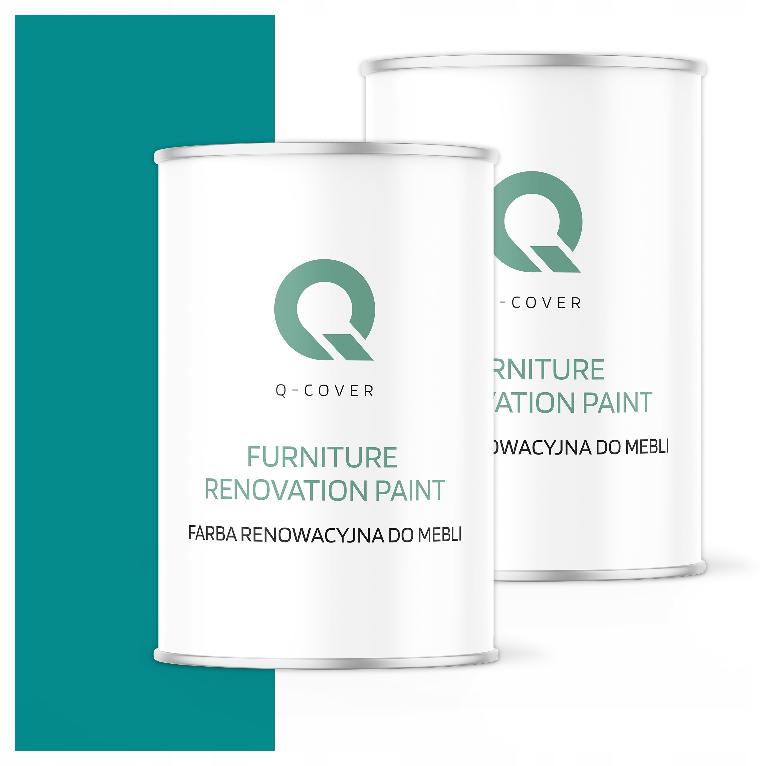 Farba na renováciu nábytku Mdf drevo 1L Ozdobná Modrá Tyrkysová 5018 Mat