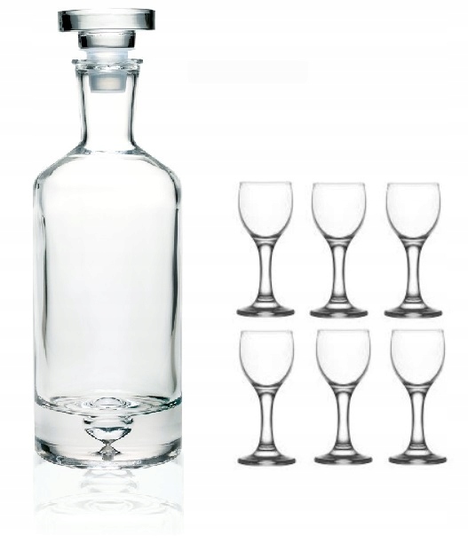 

Karafka Butelka 0,75L +6 Kieliszków Nalewka Likier