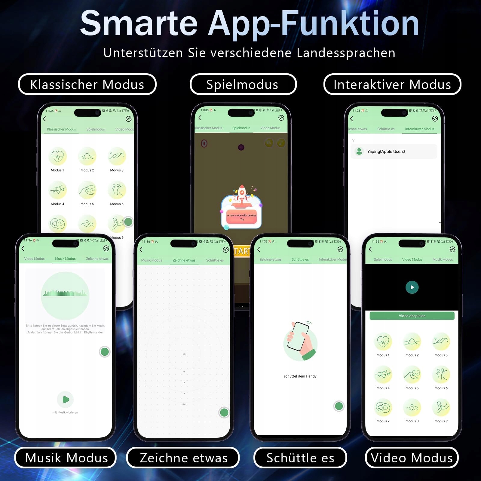 APP KONTROLOWANY WIBRATOR ANALNY 9 TRYBÓW DLA MĘŻCZYZN KOBIET PAR — miniatura 3