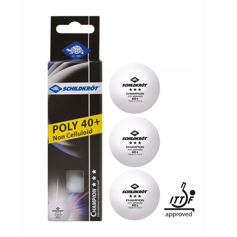 PIŁECZKI TENIS STOŁOWY SCHILDKROT CHAMPION 3* 3SZT