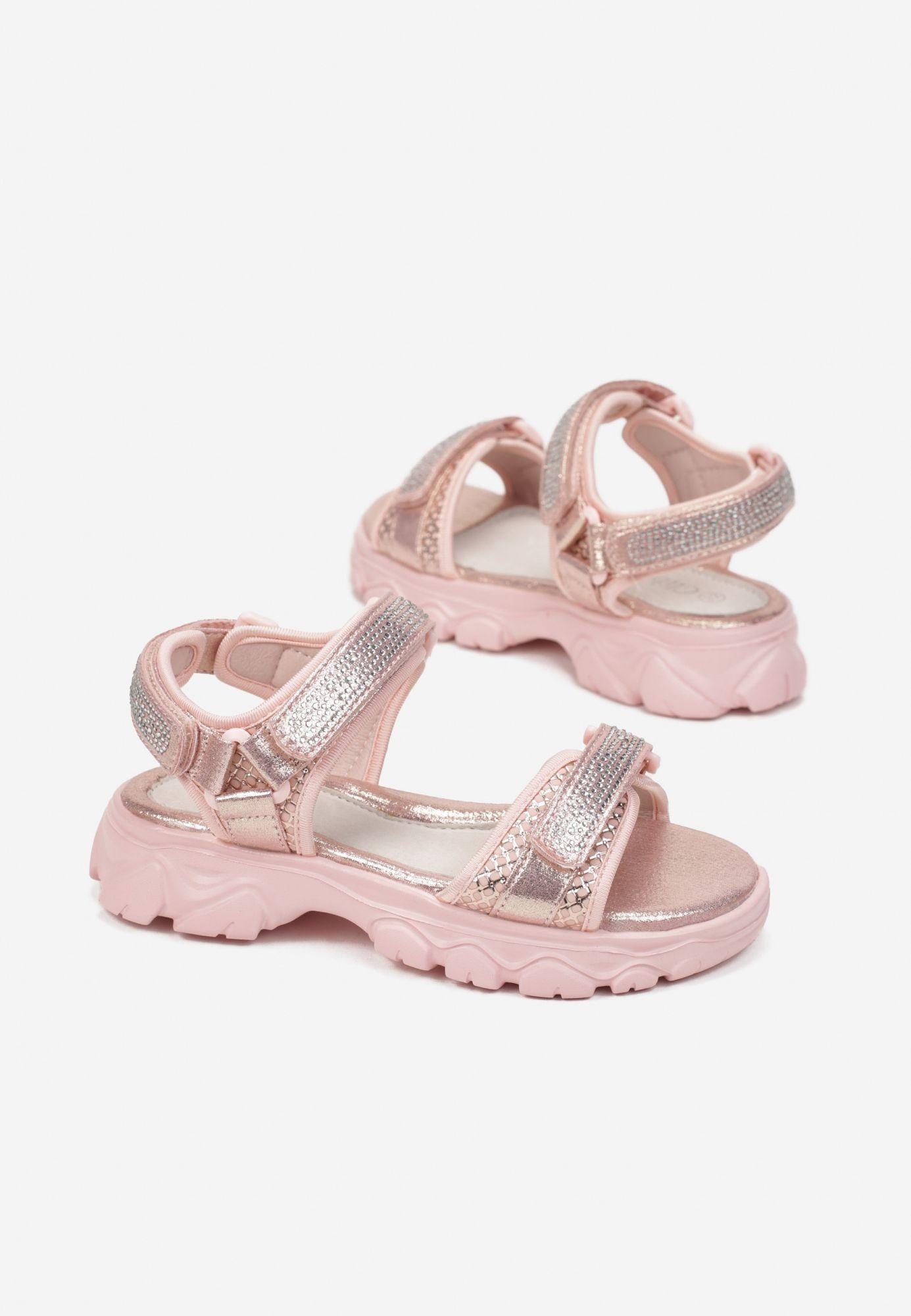 

Born2Be Różowe Sandały 36 Ekoskóra Casual