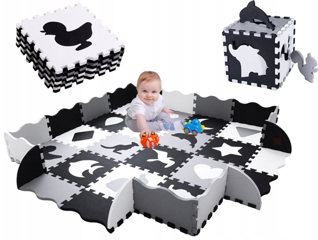 

Mata Puzzle Piankowe Edukacyjna Duża Gruba 36szt