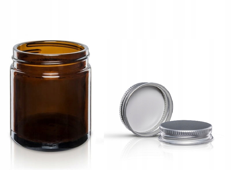 

Słoik Szklany Brązowy z Aluminiową nakrętką 120ml