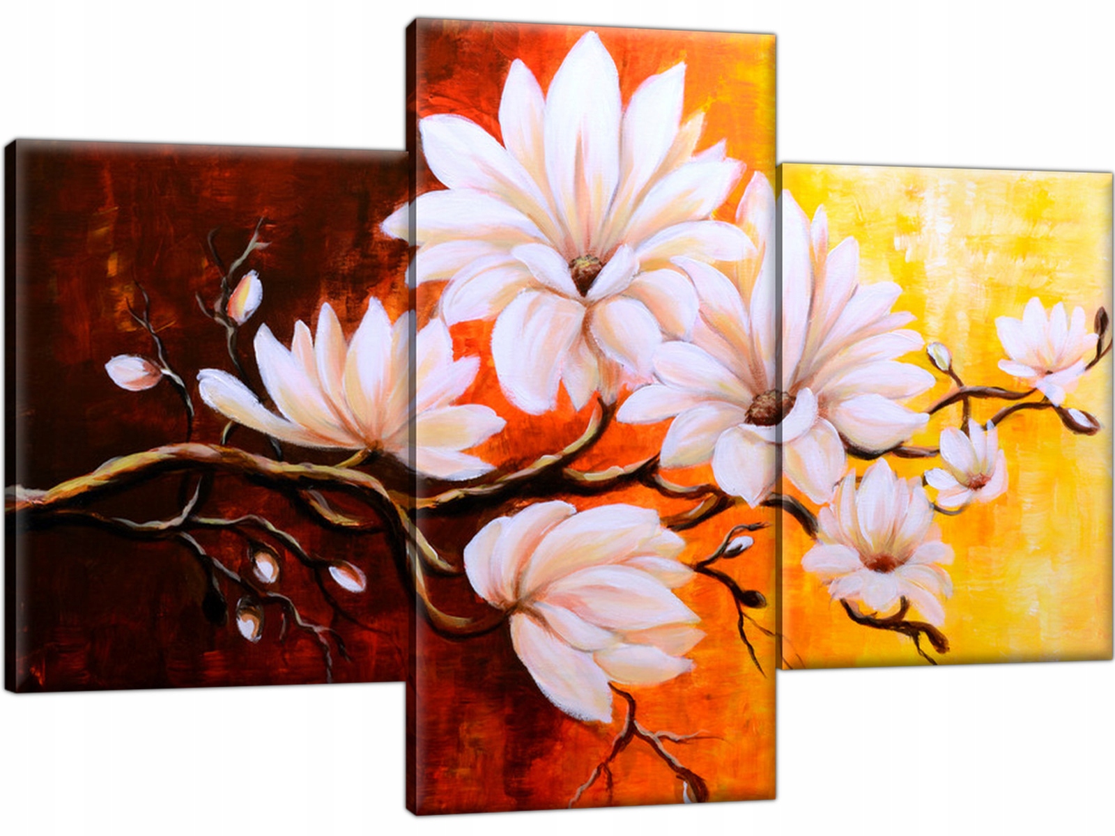 

Obraz na płótnie Tryptyk Magnolie 90x60 do salonu