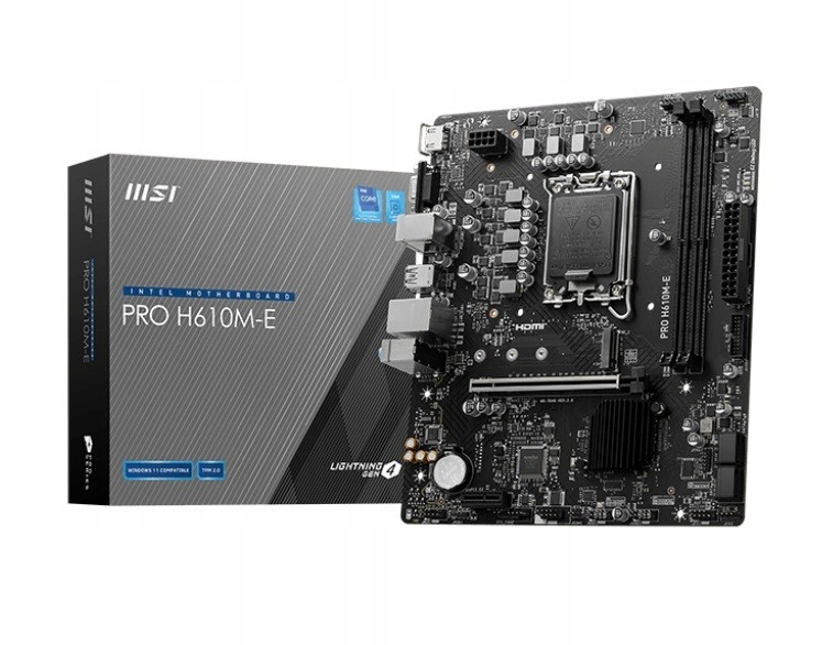 Msi Základní deska Pro H610M-E s1700 2DDR5 Hdmi M.2 mATX
