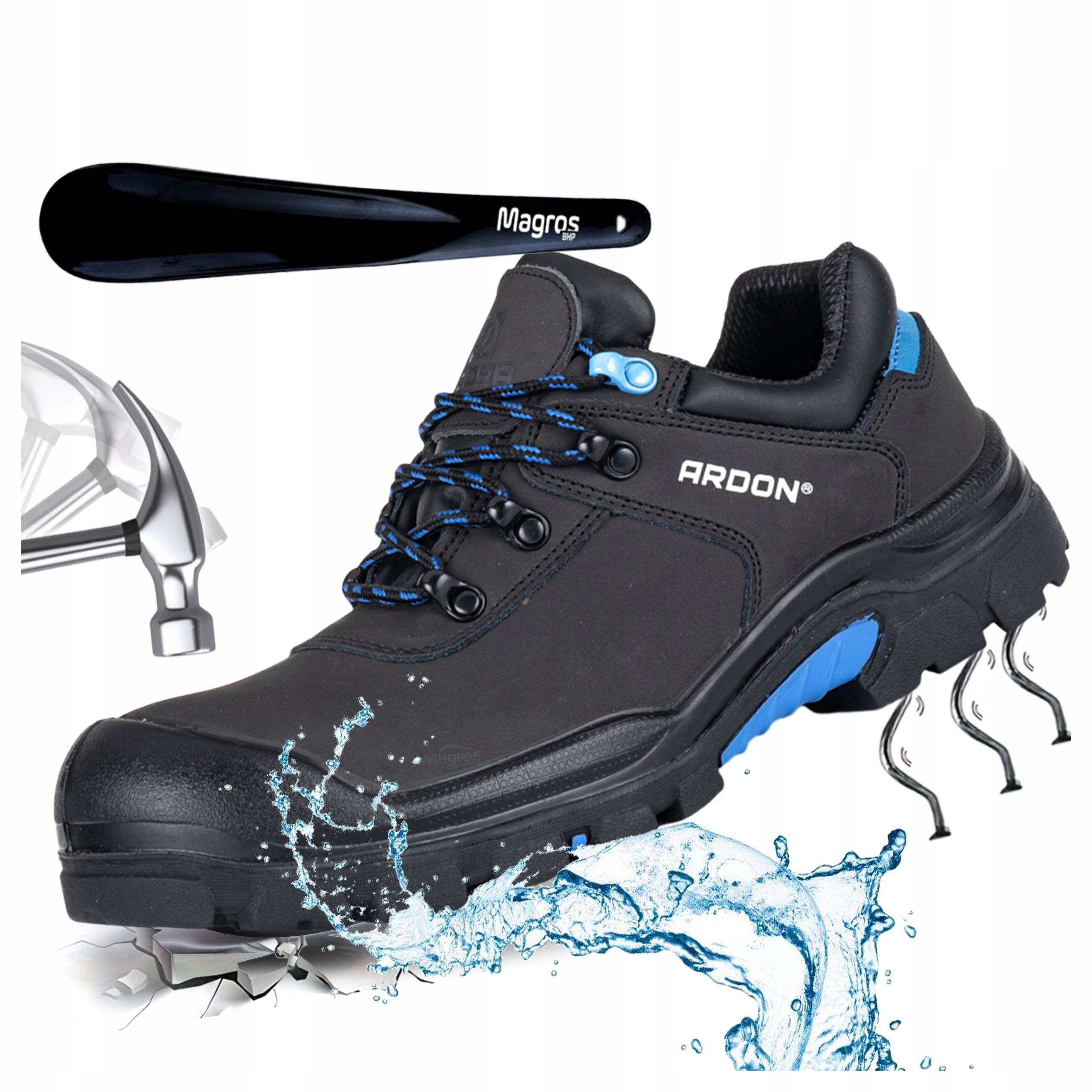 Pánská kožená pracovní obuv Bozp Ardon Rover Low S3 Hro 45