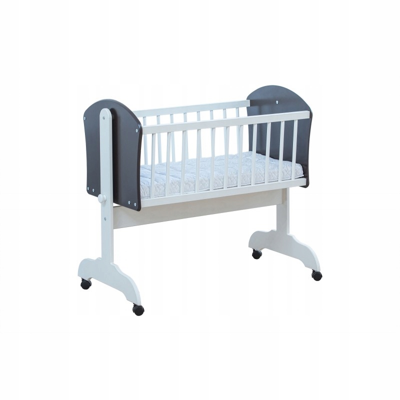 Kołyska - funkcja blokady , kółka- biel Marka Baby-Raj