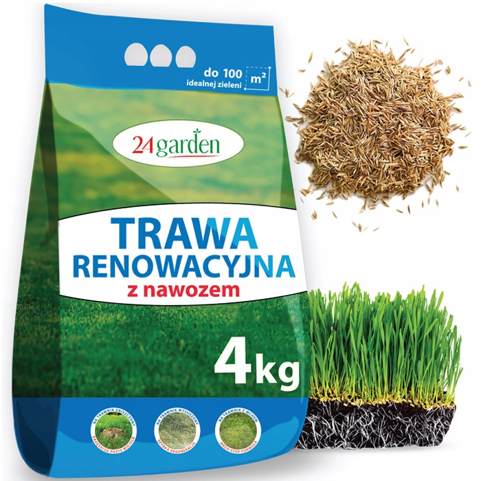 NASIONA TRAWY RENOWACYJNEJ R-1 2x4KG NAWÓZ MECH STOP ZESTAW 8KG
