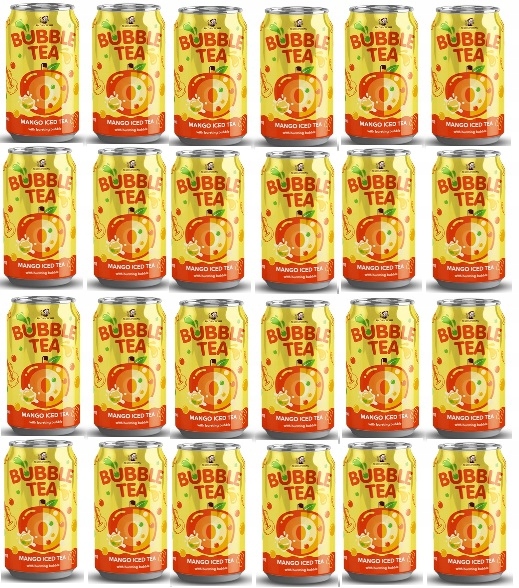 24x 320ml Madam Hong Bubble Iced Tea Mango Zgrzewka