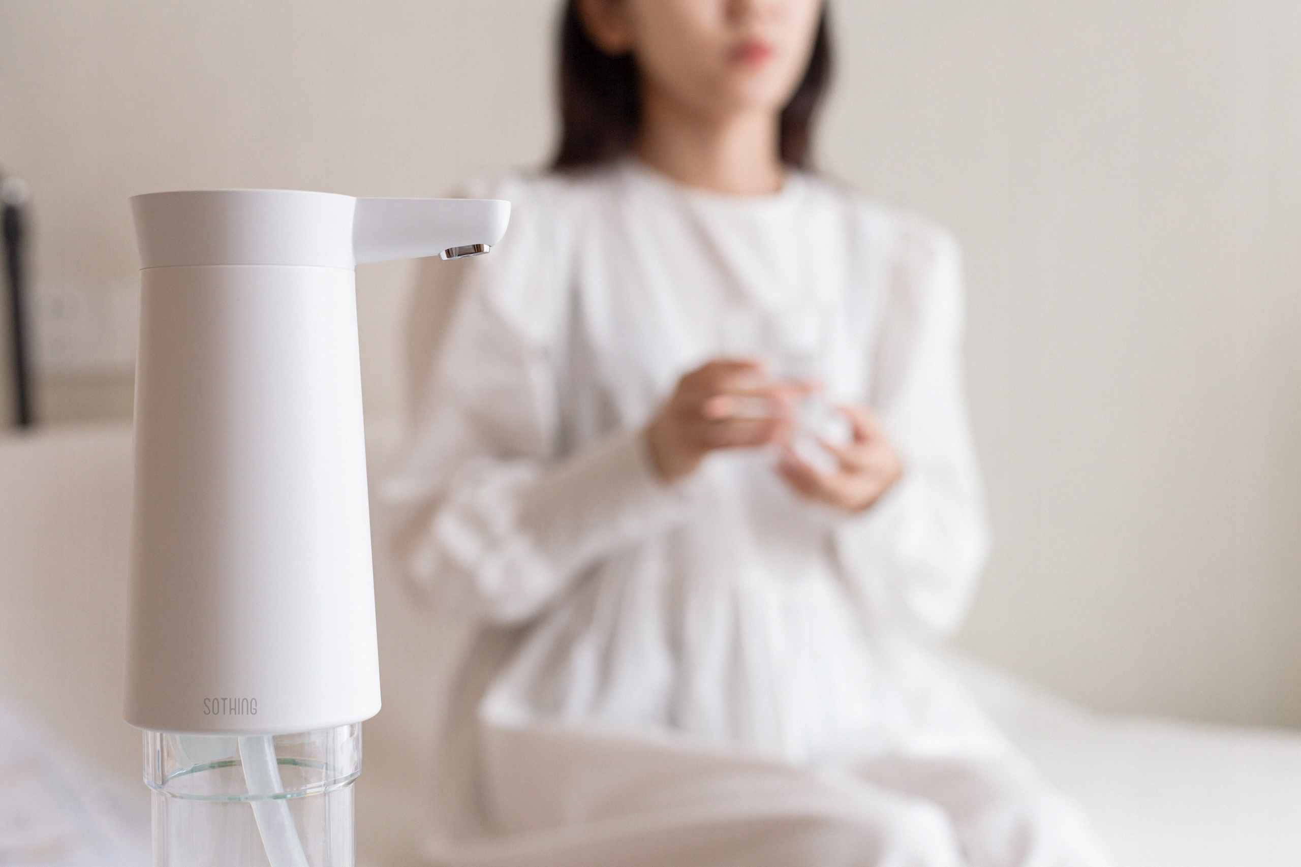 Akumulatorowa pompa wodna Xiaomi Sothing w kolorze białym Kolor pompki biały