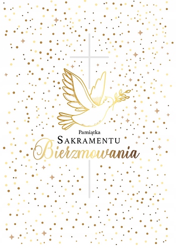 

Kartka Pamiątka Bierzmowania z życzeniami PR239